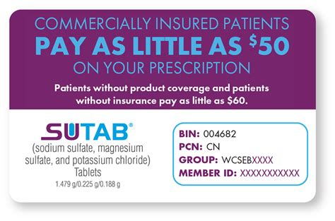 Printable sutab coupon - January 5, 2021. Sutab ® (sodium sulfate, magnesium sulfate, and potassium chloride tablets; Sebela Pharmaceuticals), an osmotic laxative, is now available for cleansing of the colon in ...